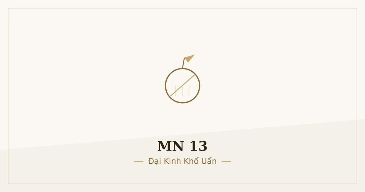 Kinh Trung Bộ MN 13 – ảnh minh họa nội dung bài kinh