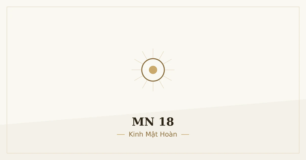 Kinh Trung Bộ MN 18 – ảnh minh họa nội dung bài kinh
