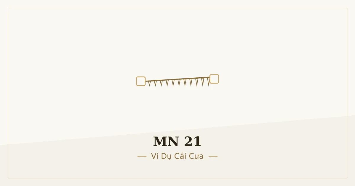Kinh Trung Bộ MN 21 – ảnh minh họa nội dung bài kinh