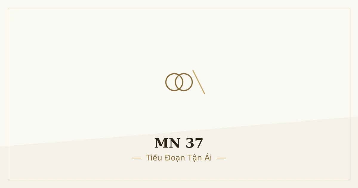 Kinh Trung Bộ MN 37 – ảnh minh họa nội dung bài kinh