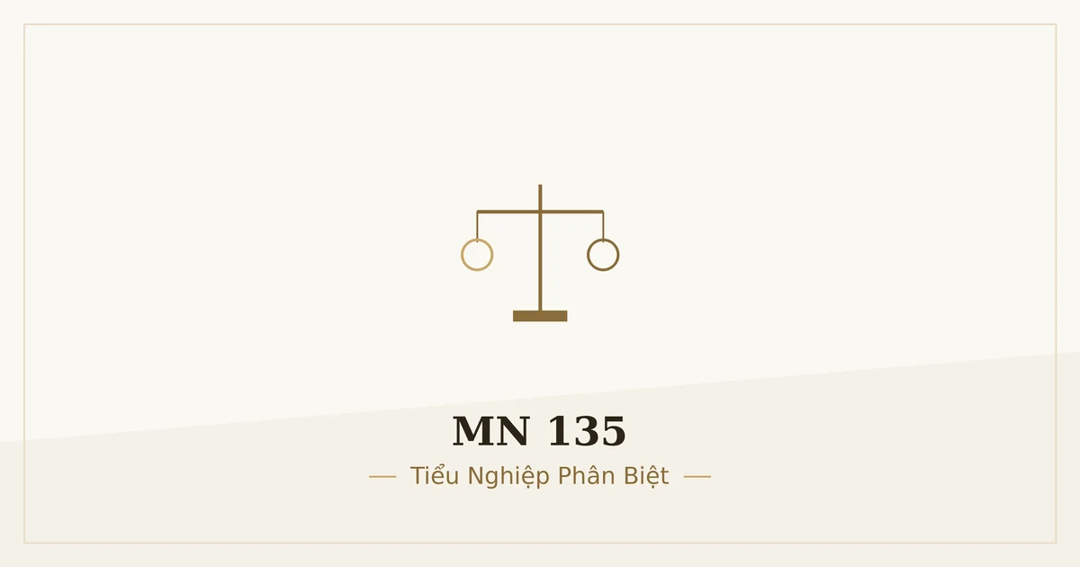 Kinh Trung Bộ MN 135 – ảnh minh họa nội dung bài kinh