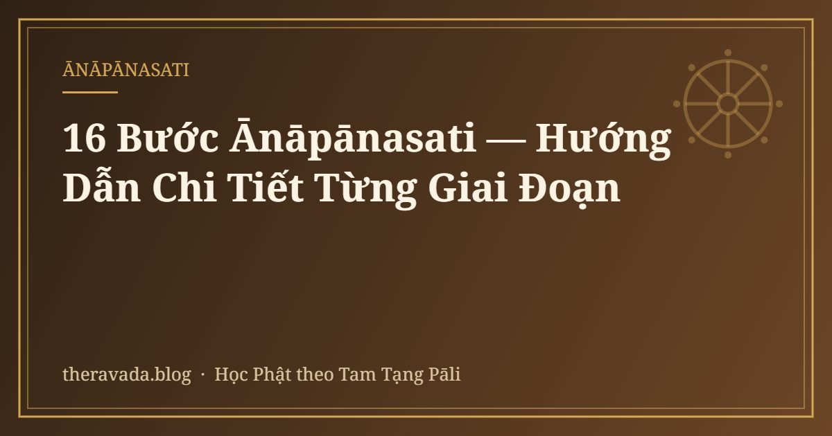 16 Bước Ānāpānasati — Hướng Dẫn Chi Tiết Từng Giai Đoạn