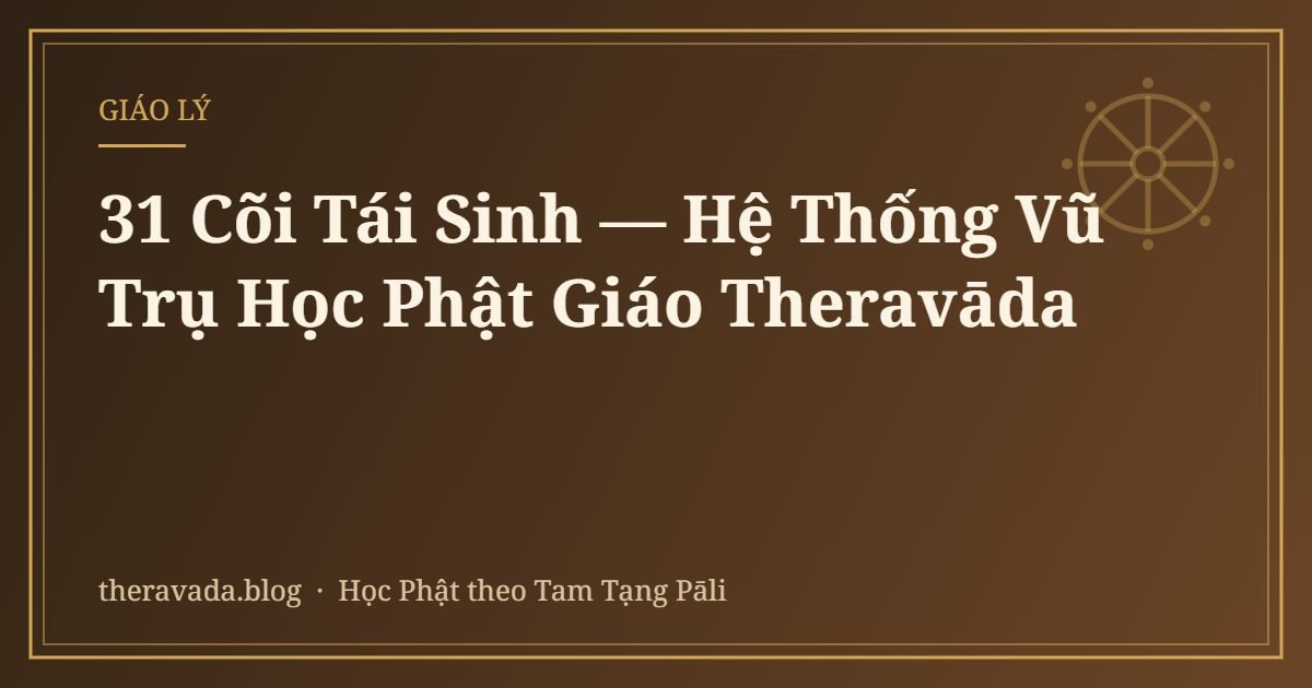 31 Cõi Tái Sinh — Hệ Thống Vũ Trụ Học Phật Giáo Theravāda