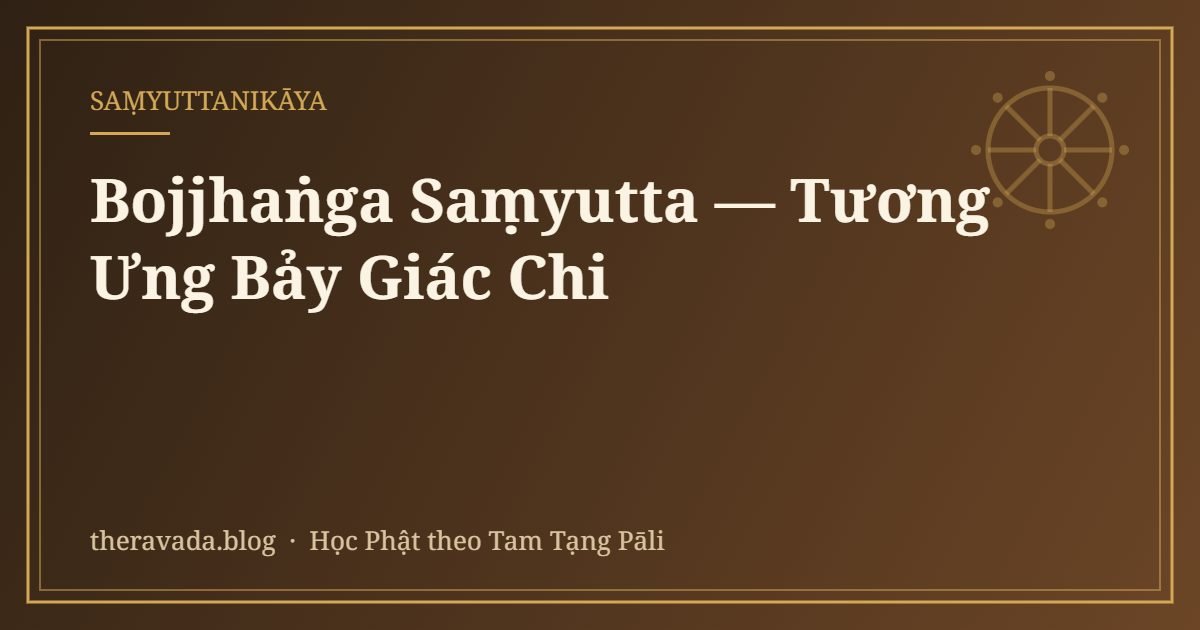 Bojjhaṅga Saṃyutta — Tương Ưng Bảy Giác Chi