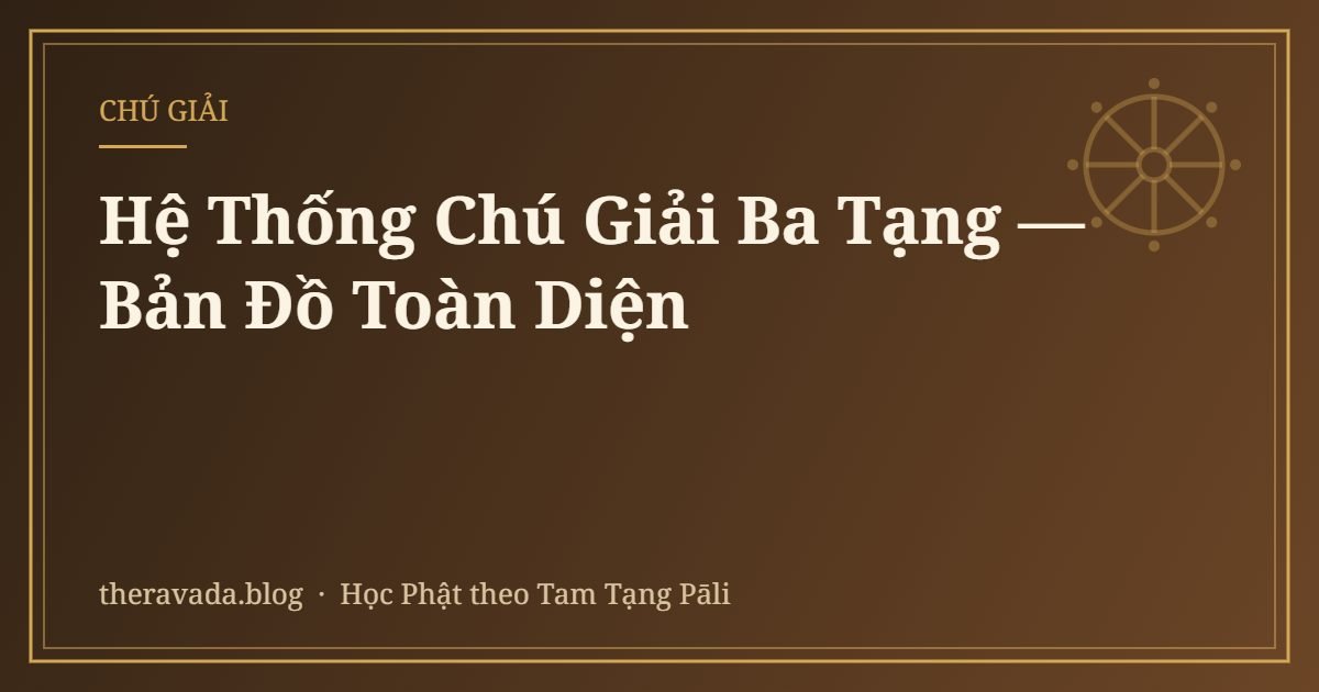 Hệ Thống Chú Giải Ba Tạng — Bản Đồ Toàn Diện