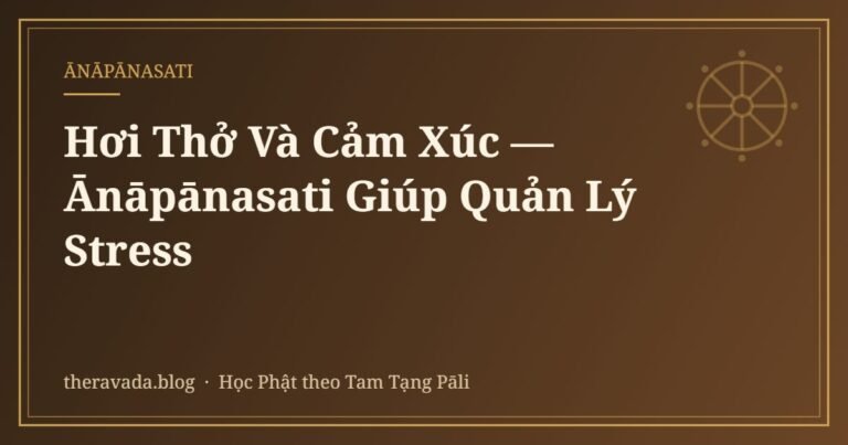 Hơi Thở Và Cảm Xúc — Ānāpānasati Giúp Quản Lý Stress