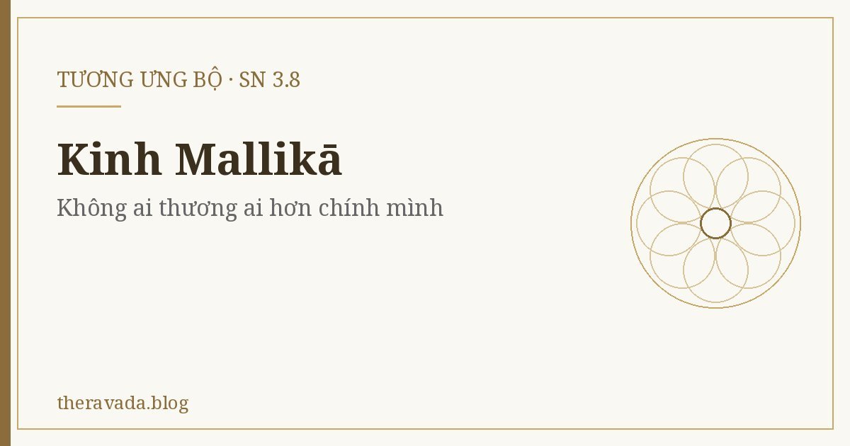 Kinh Mallikā (SN 3.8) – Không ai thương ai hơn chính mình