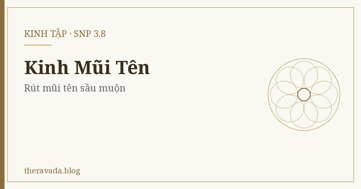 Kinh Mũi Tên (Snp 3.8) – Rút mũi tên sầu muộn