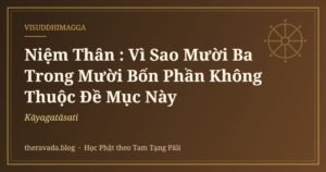 Niệm Thân (Kāyagatāsati): Vì Sao Mười Ba Trong Mười Bốn Phần Không Thuộc Đề Mục Này