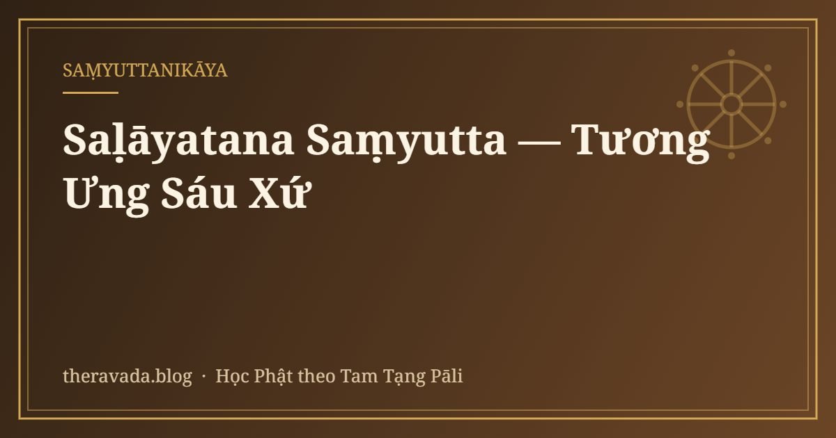 Saḷāyatana Saṃyutta — Tương Ưng Sáu Xứ