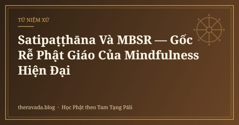Satipaṭṭhāna Và MBSR — Gốc Rễ Phật Giáo Của Mindfulness Hiện Đại