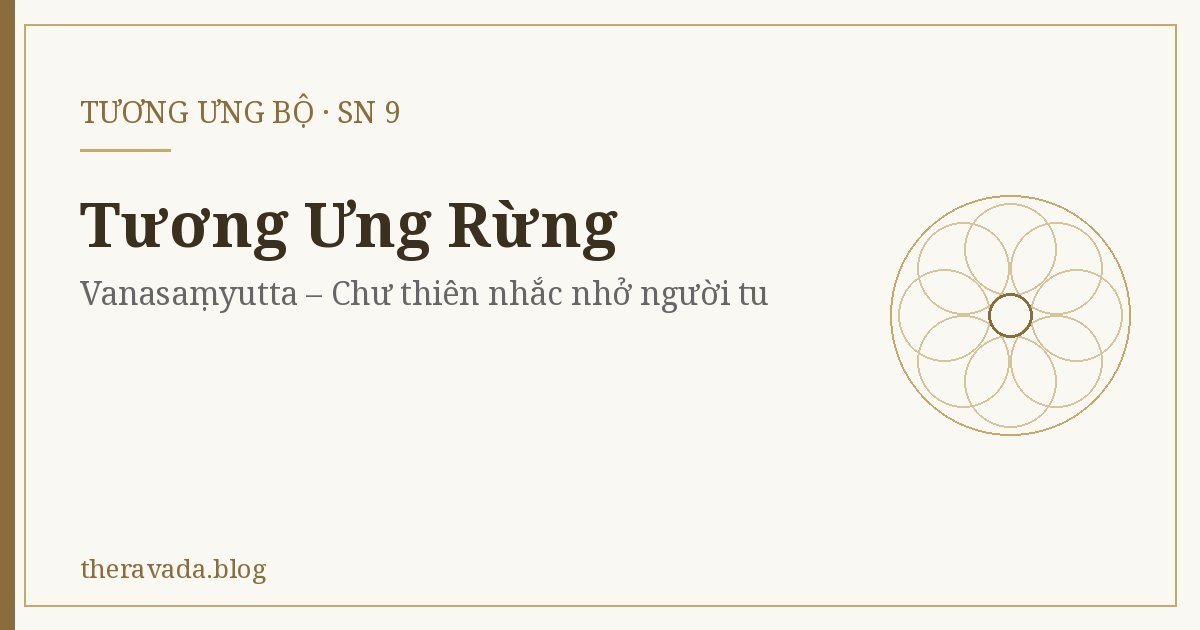 Tương Ưng Rừng (SN 9) – Vanasaṃyutta – Chư thiên nhắc nhở người tu
