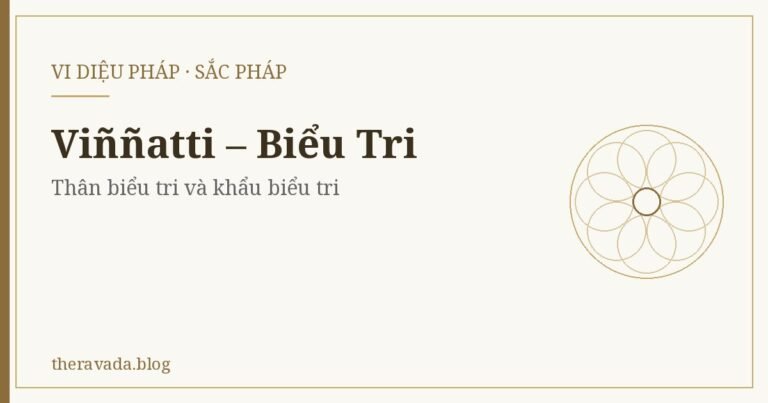 Viññatti (Biểu Tri): Thân Biểu Tri Và Khẩu Biểu Tri